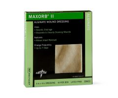 Maxorb II Alginate Dressings, 4" x 4", in Educational Packaging
