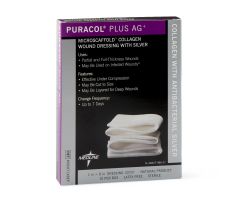 Puracol Plus AG+ Collagen Wound Dressings with Silver MSC871X8EPZ