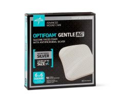 Optifoam Gentle Silicone-Faced Foam with Antimicrobial Silver MSC9566EPZ