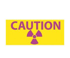 Insert Sign "Header"-CAUTION-3 1/2" x 8"-Rigid Plastic-Yellow