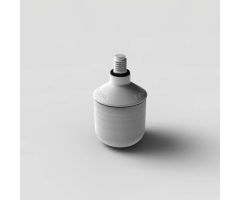Ambutech 8mm Threaded Rolling Marshmallow Tip - White fits cane models SGS5020 & TGS5030
