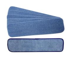 Mop Pads - Damp or Dry for Dusting - 6" x 20", Case Of Five-Can be washed in Bleach