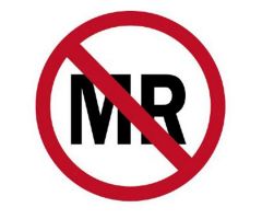MR Unsafe Sticker 3 1/2" x 4", set of 100