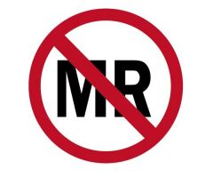 MR Unsafe Sticker 1/2" x 3/4" Qty 50