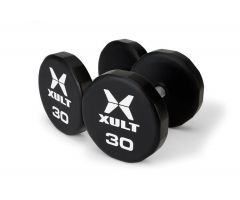XULT Urethane Multi-Sided Dumbbell Set, Black Plus, 100 lb.