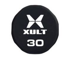 XULT Urethane Multi-Sided Barbell, Straight, Black Plus, 20-110 lb.