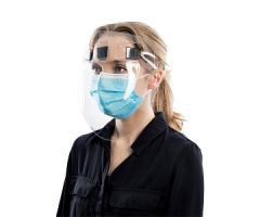 BetterShield Face Mask with Elastic Ribbon, One Size, 11.125" x 12" x 1" MXFS25ML