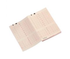 Fetal Chart Paper, Pegasus, Red Grid, Black Trace