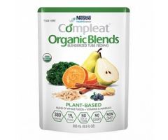 Nestle Compleat Organic Tube Feeding Formula, Plant-Based Blend, 300 mL Pouch