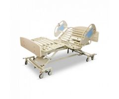 Bariatric Hospital Bed with In-Bed Scale, Beige, 80" L x 42" W x 11.5"-31.75" H