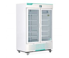 White Diamond Glass-Door Medical Refrigerator, 49 Cubic Feet