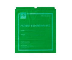 Patient Belongings Bag with Drawstring, 18" x 20", Lime Green