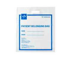 Clear Plastic Patient Belonging Bag with Patch Handle, 18" x 20" x 4"
