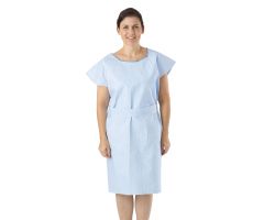 Scrim Patient Gown, 30" x 42", Blue