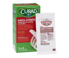 CURAD Sterile Medi-Strip Wound Closure, 1/4" x 3"