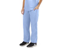 Disposable Unisex Scrub Pants with Drawstring Waist, Size L, Blue