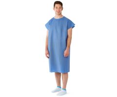 Patient Gown with 3 Armholes and Short Sleeves, Size Regular / Large