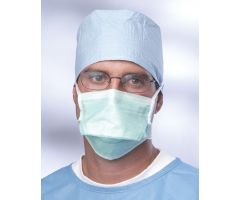 Duckbill Surgical Face Mask with Ties and Foam Anti-Fog Strip, Green