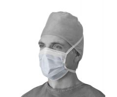 Basic Surgical Face Mask with Ties and Comfort Antifog Foam Strip, Blue