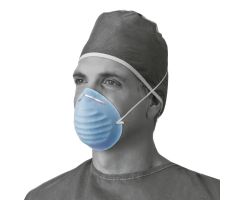 Cone-Style Surgical Face Mask with 1 Band, Blue