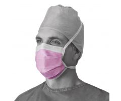 ASTM Level 3 Surgical Face Mask with Antifog Foam and Ties, Purple
