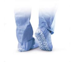 Nonskid Spunbond Polypropylene Shoe Covers, Blue, Regular / Large fits up to men's size 12; Size XL Fits Up to Men's Size 15