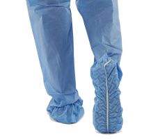 Nonskid Multilayer Shoe Covers, Blue, Size Regular