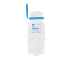 Refillable Ice Bag with Clamp Closure, White, 5" x 12", NON4400