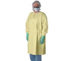 Premium AAMI Level 3 Isolation Gown with Elastic Wrists, Yellow, Size XL