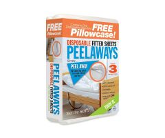 PeelAways Bed Sheet, 3 Layers, with Pillow Case, Twin XL NONPA123H