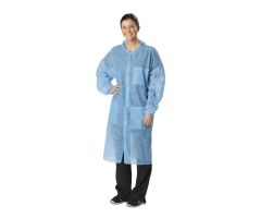 SPP Lab Coat with Elastic Wrists and Traditional Collar, Blue, Size 3XL NONSW450XXXL