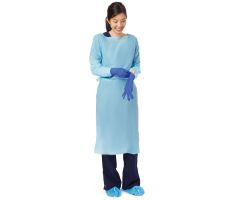 Standard Polyethylene Isolation Gowns with Thumb Loop, Blue, Size Regular/NONTH150Z