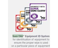 DBD-SYSTEM, ID, EQUIP, SANI TAG, CLEAN