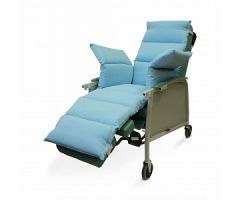 Full-Length Comfort Seat Pad for Geri-Chair, Light Blue, 72" L x 18" W
