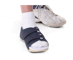 Navy Rigid Post-Op Shoe, 8-3/8" x 3", Women's Size XS