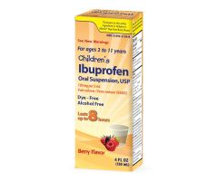 Ibuprofen Oral Suspension, 100 mg /5 mL, for Children, Berry Flavor, 4-oz. Bottle