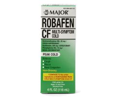 Robafen Guaifenesin / Dextromethorphan / Phenylephrine CF Multisymptom Cough and Cold Liquid, 4-oz. Bottle
