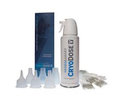 CryoDose V Reusable Treatment Kit with 162 mL Canister, 6 Cones, 20 Arrow Buds and 20 Round Buds