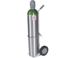 MRI M & M60 Cylinder Cart-Dimensions 13"W x 12"T x 39"L-Tires are solid rubber.
