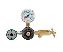 MRI Compatible Oxygen Regulator(50 PSI), fits E Cylinder-Ohmeda Quick Connect Outlet