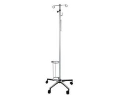 MRI Oxygen Single Oxygen Tank Holder on wheels with two hook IV Pole Non Ferro Magnetic