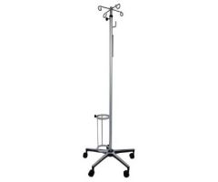 MRI Oxygen Single Oxygen Tank Holder on wheels with Four Hook IV Pole Non Ferro Magnetic