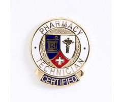Certified Pharmacy Tech Banner Lapel Pin
