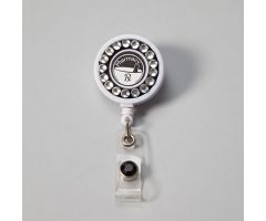 Pharmacy badge reel w/ bling