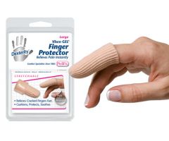 Visco-GEL Fabric-Covered Finger Protector Large