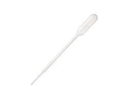 Transfer pipette, 5mL, large bulb, graduated to 1mL, non-sterile, bulk pack, 250/pk