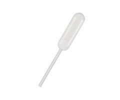 Transfer pipette, 4mL, short stem, non-sterile, bulk pack, 250/pk