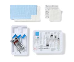 Single Shot Epidural Tray with 20G x 3.5" Tuohy Needle and 7 mL Plastic LOR Syringe, No Pharmaceuticals