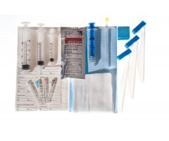 Single Shot Epidural Tray with 17G x 3.5" Tuohy Needle and 5 mL Glass LOR Syringe, No Pharmaceuticals