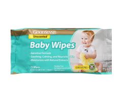 GoodSense Baby Wipes Unscented 72 Ct